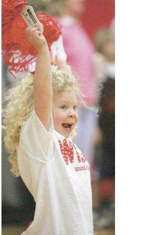 The Snoqualmie Valley Record’s former publisher and camera buff Jim McKiernan snapped this shot of a young cheerleader for the Jan. 30