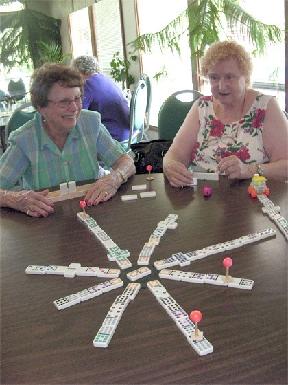 Cooling off with a game of dominoes during record high temperatures