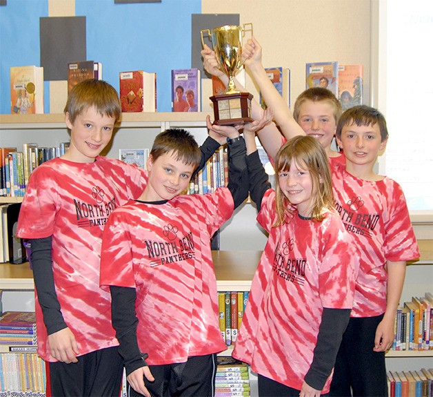 North Bend Elementary School's Battle of the Books team