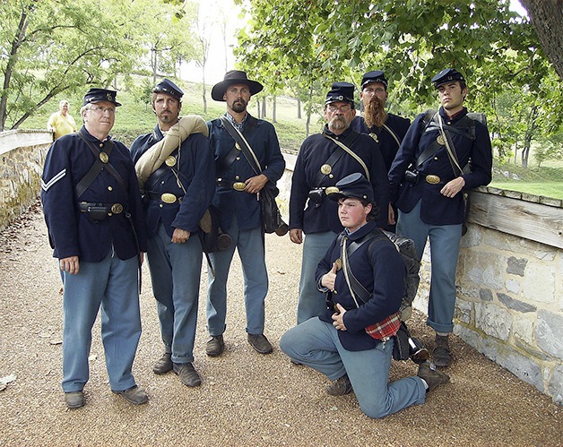 Members of the Washington Civil War Association’s 20th Maine