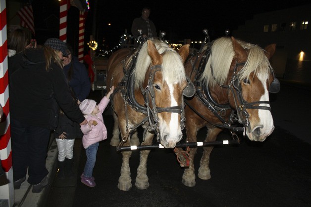 Carriage rides in downtown Snoqualmie draw families