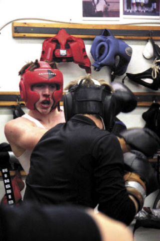 Mount Si alumnus Tylor O’Brien throws a punch during a sparring session at Cappy’s Gym in Seattle. The Fall City native is headed to the Ringside World Championships this August.