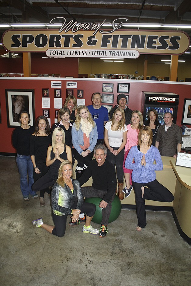 The team at Mt Si Sports + Fitness: Front row