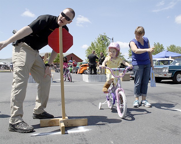 Little riders learn the rules of the road at Tanner Jeans Bike Safety Rodeo