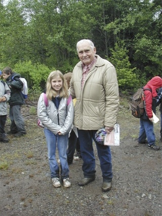 Fall City resident Frank Driscoll chaperones his granddaughter Katie's field trip. Driscoll