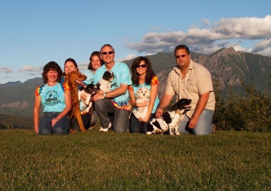 Valley Animal Partner volunteers pose with their puppy pals during Doggiestock last summer. Left to right; Karen Lee