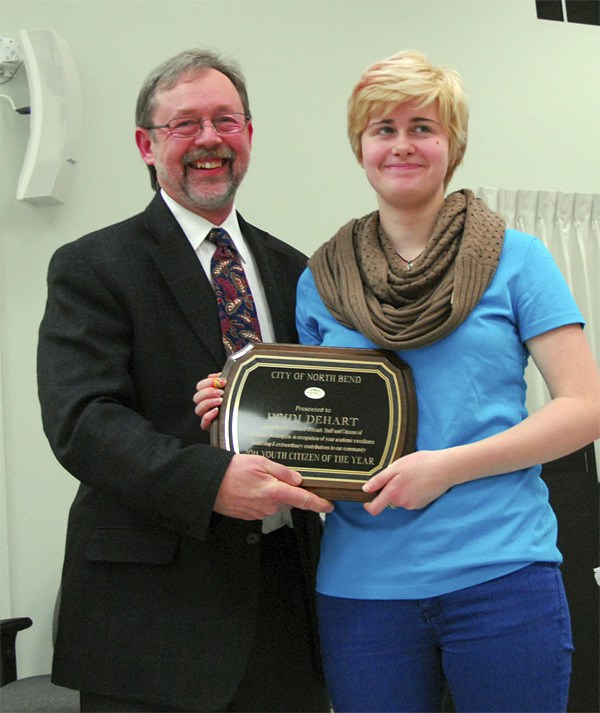 North Bend's first Youth Citizen of the Year