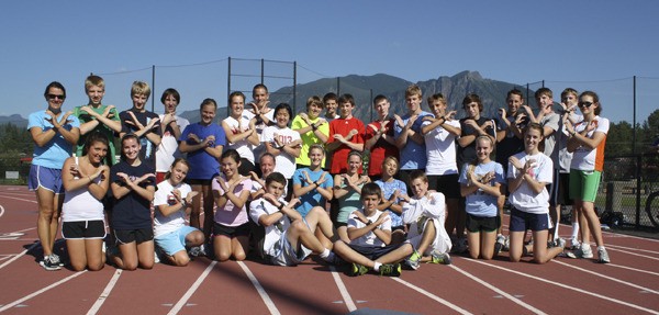 The 2011 Mount Si cross country team shows their spirit.