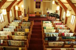 Eight quilters at Mount Si Lutheran Church in North Bend are sending their warm works of art to the Lutheran World Relief project. Quilts will be distributed throughout the world to people in need. Quilters Pat Thomas