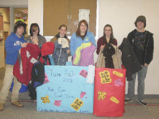 Members of Mount Si DECA advisor Elaine Berg’s second-period fashion merchandising class