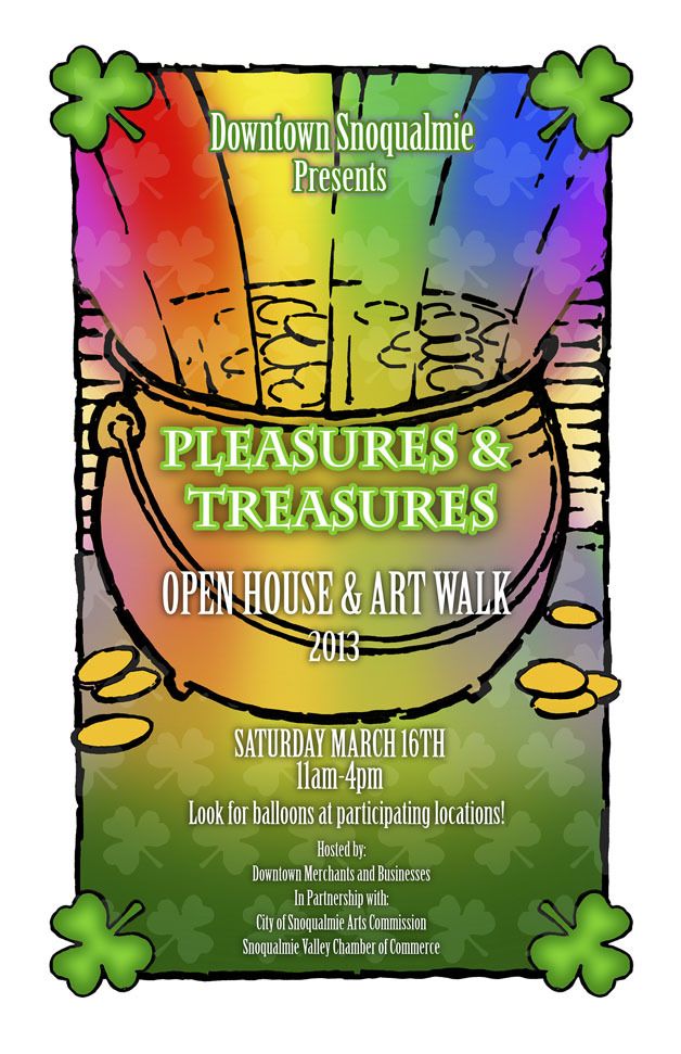 Find the treasures, pleasures of Snoqualmie in weekend art walk, week-long hunt