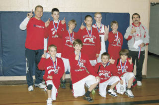 The sixth grade Wildcat Travel boys basketball team won for their division at the Eastmont Winter Classic in Wenatchee on the weekend of Feb. 21 and 22. The boys have taken first place in their division in three tournaments this season. Pictured are