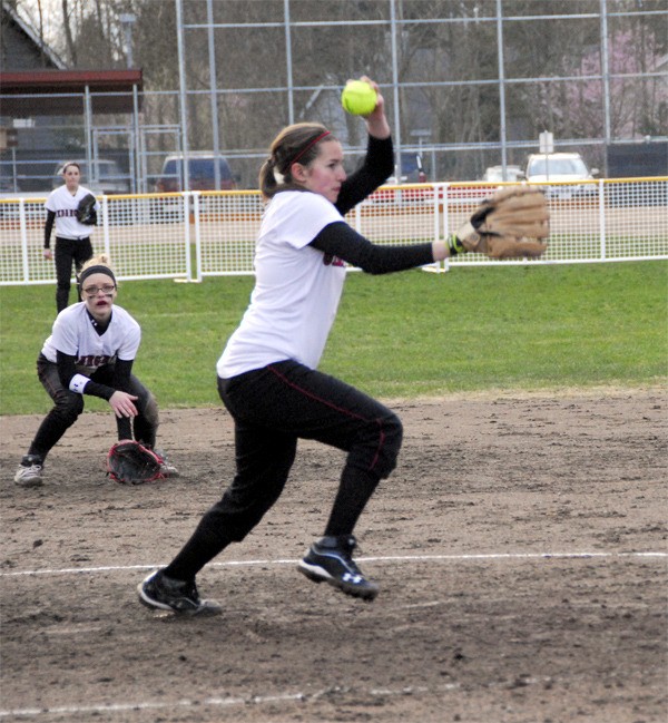 Cedarcrest's Stephanie Hall pitched seven innings Wednesday