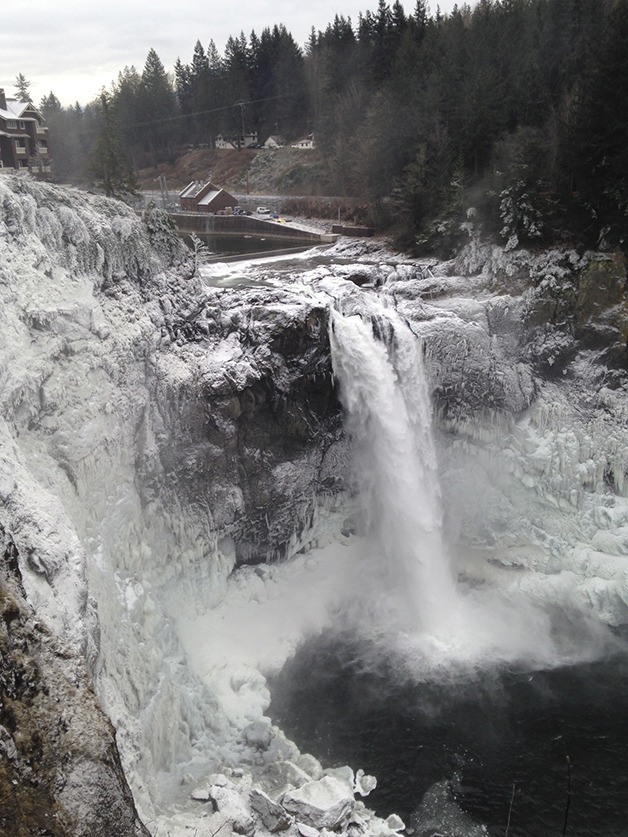 Mist turns to ice at Snoqualmie Falls | Staff Photo