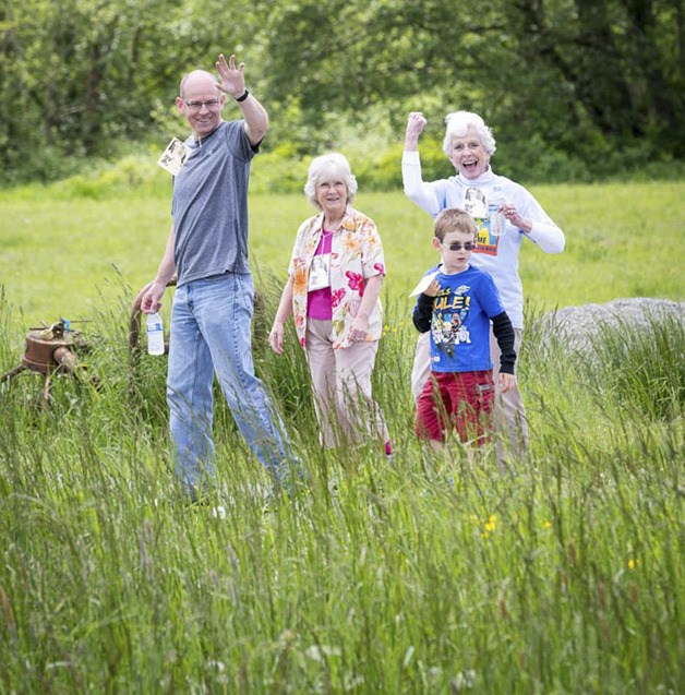 CROP Hunger Walkers explore Meadowbrook Farm during the charity event