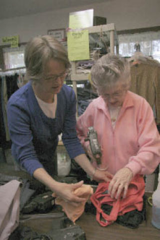 Mount Si Senior Center Thrift Store volunteers Maggie Buglewicz