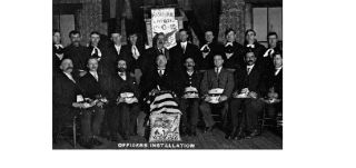 Officers for the coming year are installed in this December 1911 meeting of the Mount Si Aerie