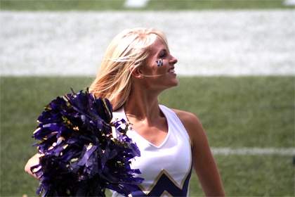 Snoqualmie resident and educator Heather Livingston is one of the newest members of the Sea Gals cheer squad. She was part of the University of Washington squad.