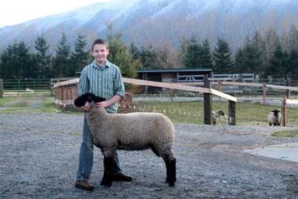 A member of the Middle Fork Meaters 4-H Club