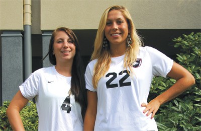 Cedarcrest girls soccer senior co-captains are Laura Hisler