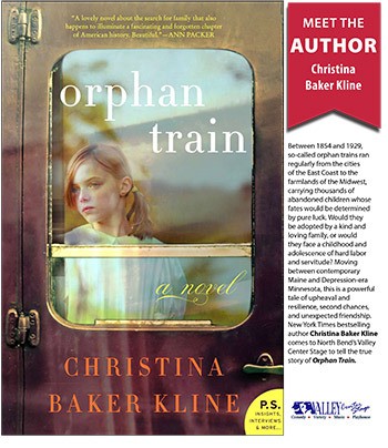 Orphan Train author to give book talk, signing at Valley Center Stage