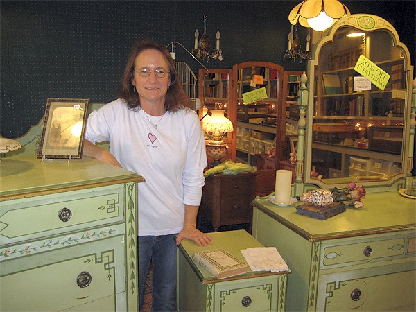 Owner Jeanne Marie Klein opened Bad Girls Antiques in North Bend as a secondhand store almost 30 years ago