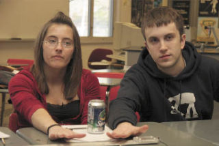 Knowledge Bowl teammates Frances Gill