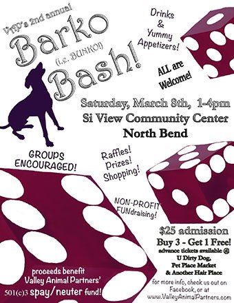 Barko! Valley Animal Partners plan a Bunco Bash fundraiser
