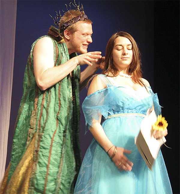 Spencer Newsad and Alisha Palmer appear in the Mount Si High School student production of 'A Midsummer Night's Dream.'