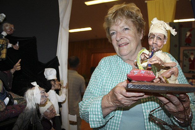 Dollmaker Susan Yotz displays her creations in the 2012 Festival hall