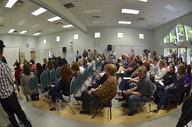 Close to 200 North Bend residents filled the room