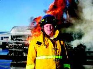 Firefighter feels the heat of expert fire training
