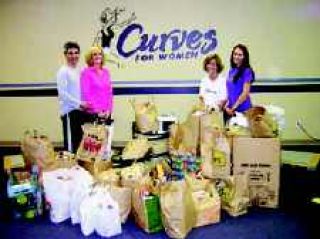 Curves donates food