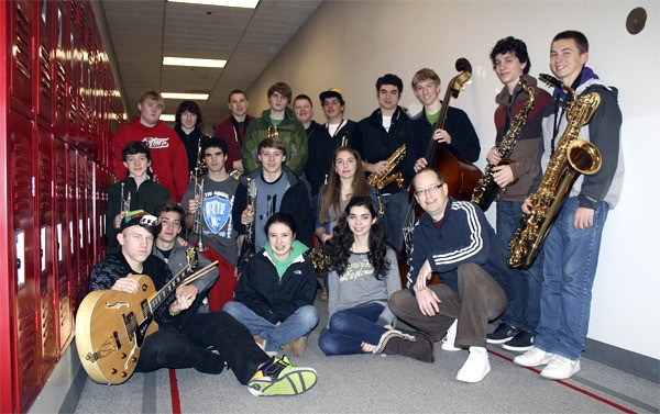 Mount Si High School's Jazz band is breaking ground locally and traveling far thanks to their love of music. Pictured are