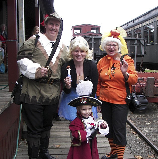 Gently spooky train rides for families at Northwest RR Museum
