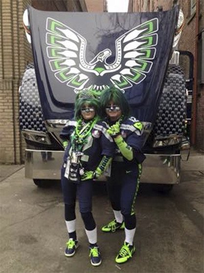 Mr. and Mrs. Seahawks
