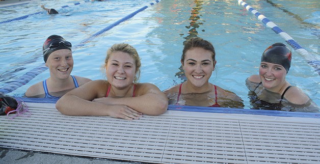 Mount Si swim team co-captains Emma Gieseke