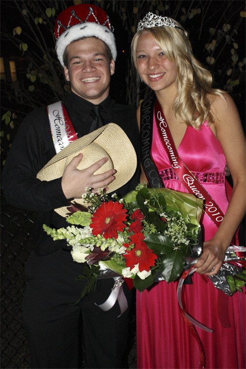 Robb Lane and Haley Chase were named Mount Si High School Homecoming king and queen during a surprise crowning ceremony Friday