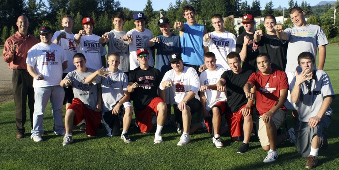 Mount Si’s 2011 championship team meets for a reunion Aug. 16. From left are Head coach Elliott Cribby