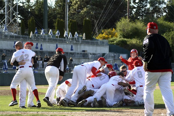 The 2011 Mount Si baseball team celebrates its state championship win. Mount Si was pegged as the No. 27 program in the nation prior to the start of the season by Baseball America magazine.