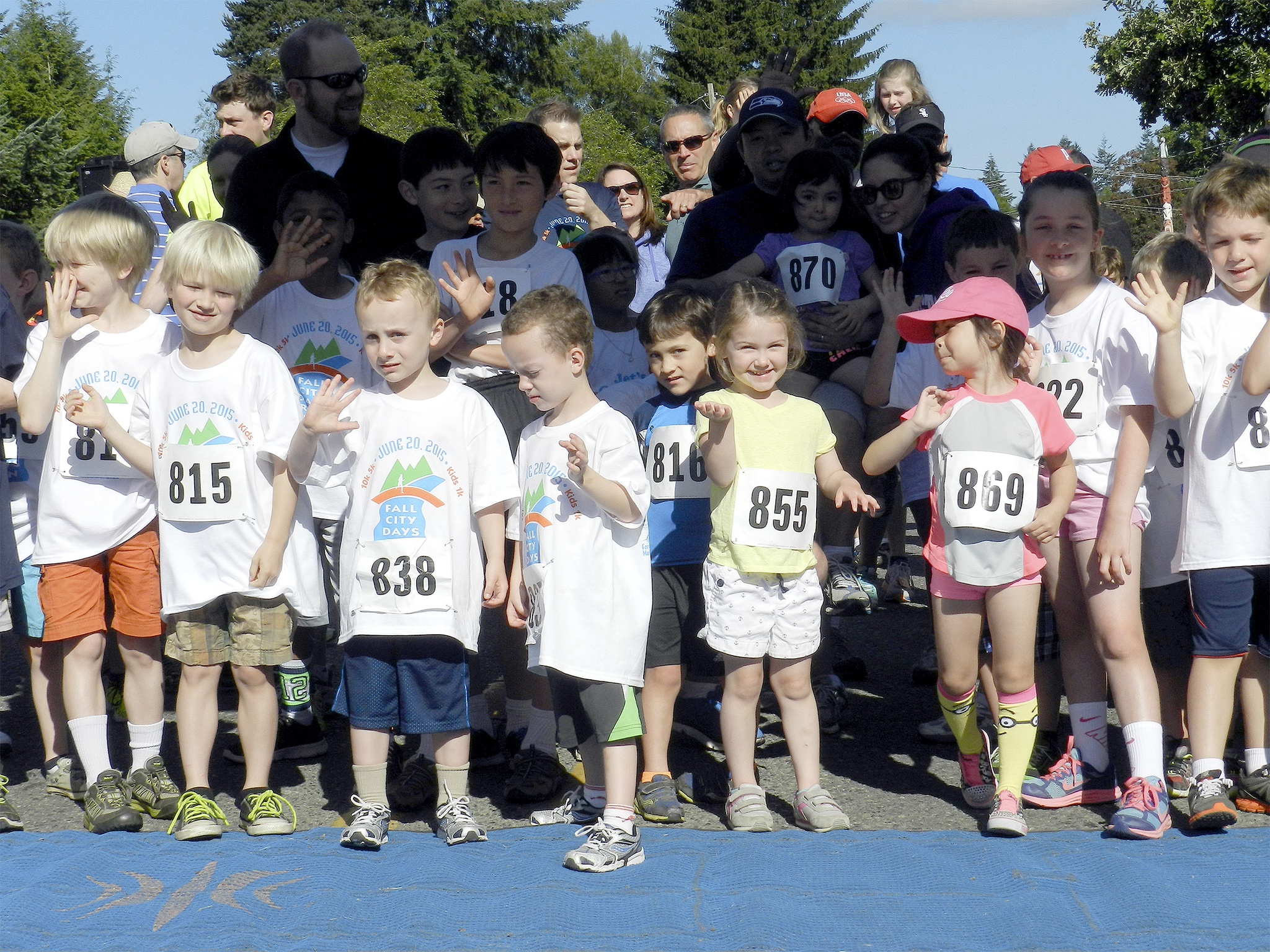 William Shaw/Staff PhotoYoungsters line up for the 2015 Fall City Days 1K. This year’s race starts at 9 a.m.