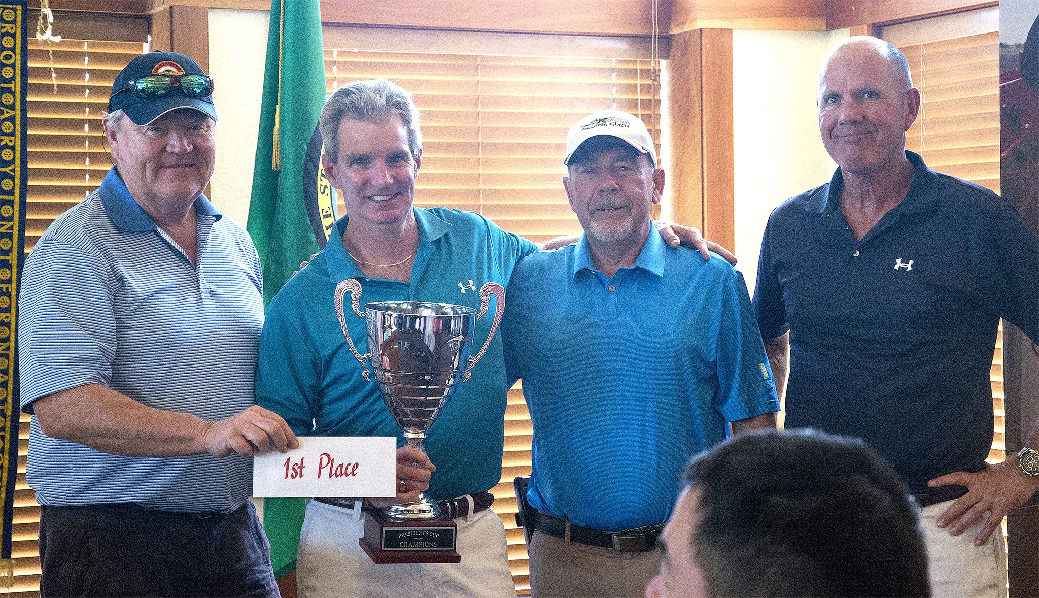 Taking first place in the June 27 Rotary Presidents Cup golf tournament are