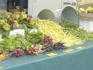 Produce at the Carnation Farmer's Market can be main ingredients in cooking