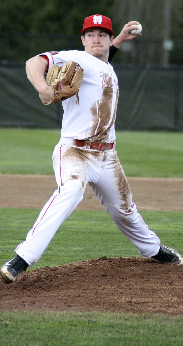 Mount Si’s Trevor Lane winds up for a pitch during the 2012 season. Lane was named ESPNHS’ Gatorade Washington Player of the Year