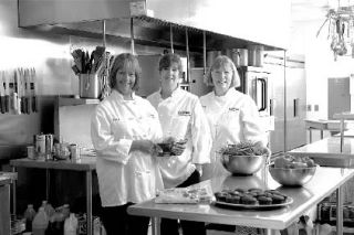 Chefs Donna Waddington (left) and Shelley Tollefson (right) co-authored “More than Scones... Recipes from Nestlé Regional Training Center at Carnation Farm