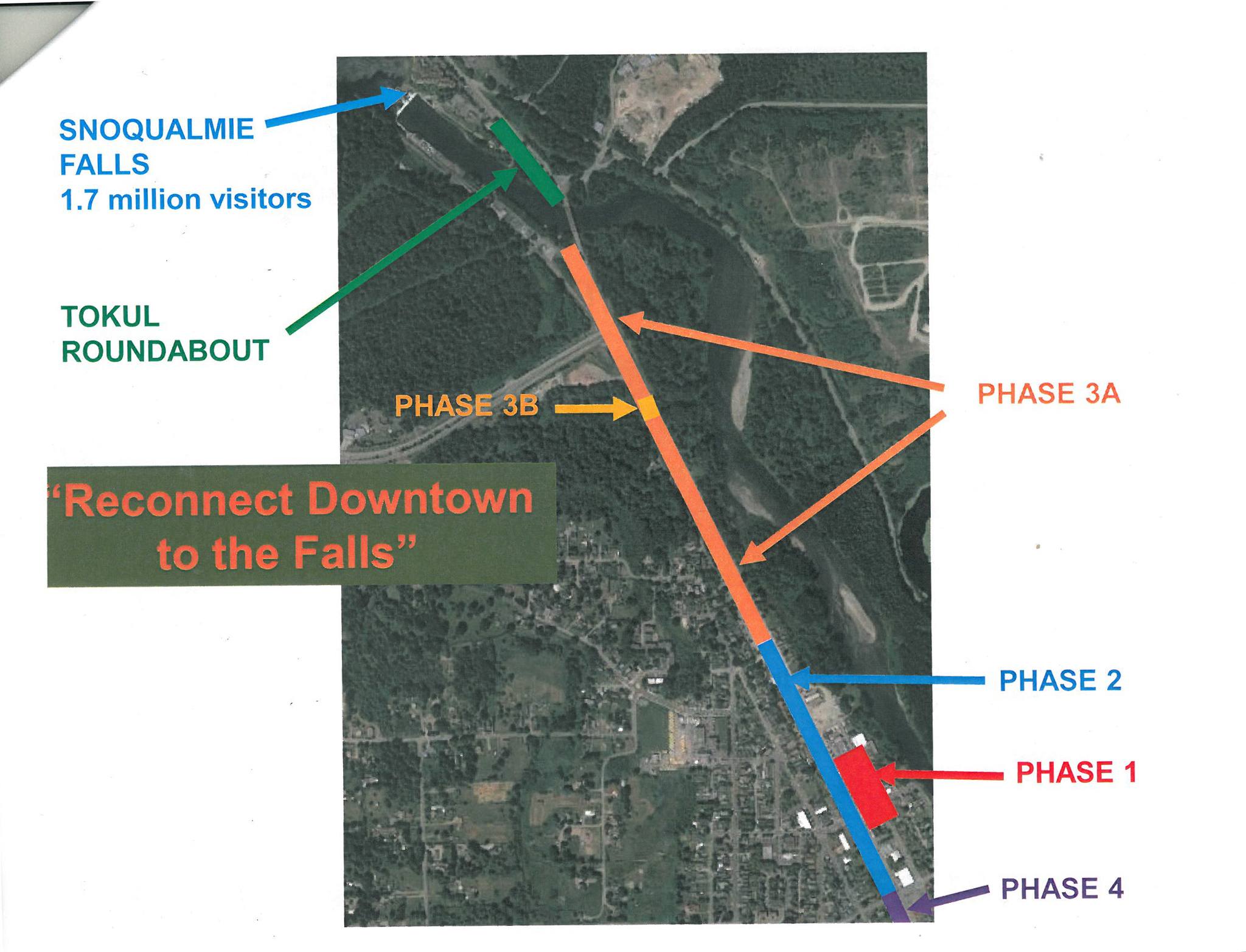 Courtesy Photo                                The downtown revitalization project is divided into multiple phases of development around downtown Snoqualmie.