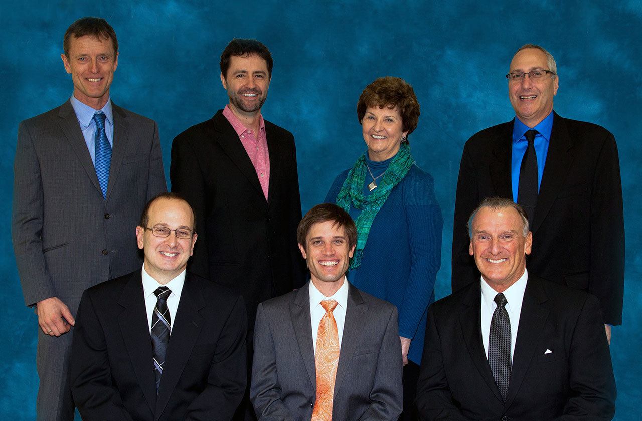 Courtesy Photo                                The 2016 North Bend City Council includes, from left, front - Jonathan Rosen, Trevor Kostanich and Ross Loudenback, and back - Martin Volken, Brenden Elwood, Jeanne Pettersen, and Alan Gothelf.