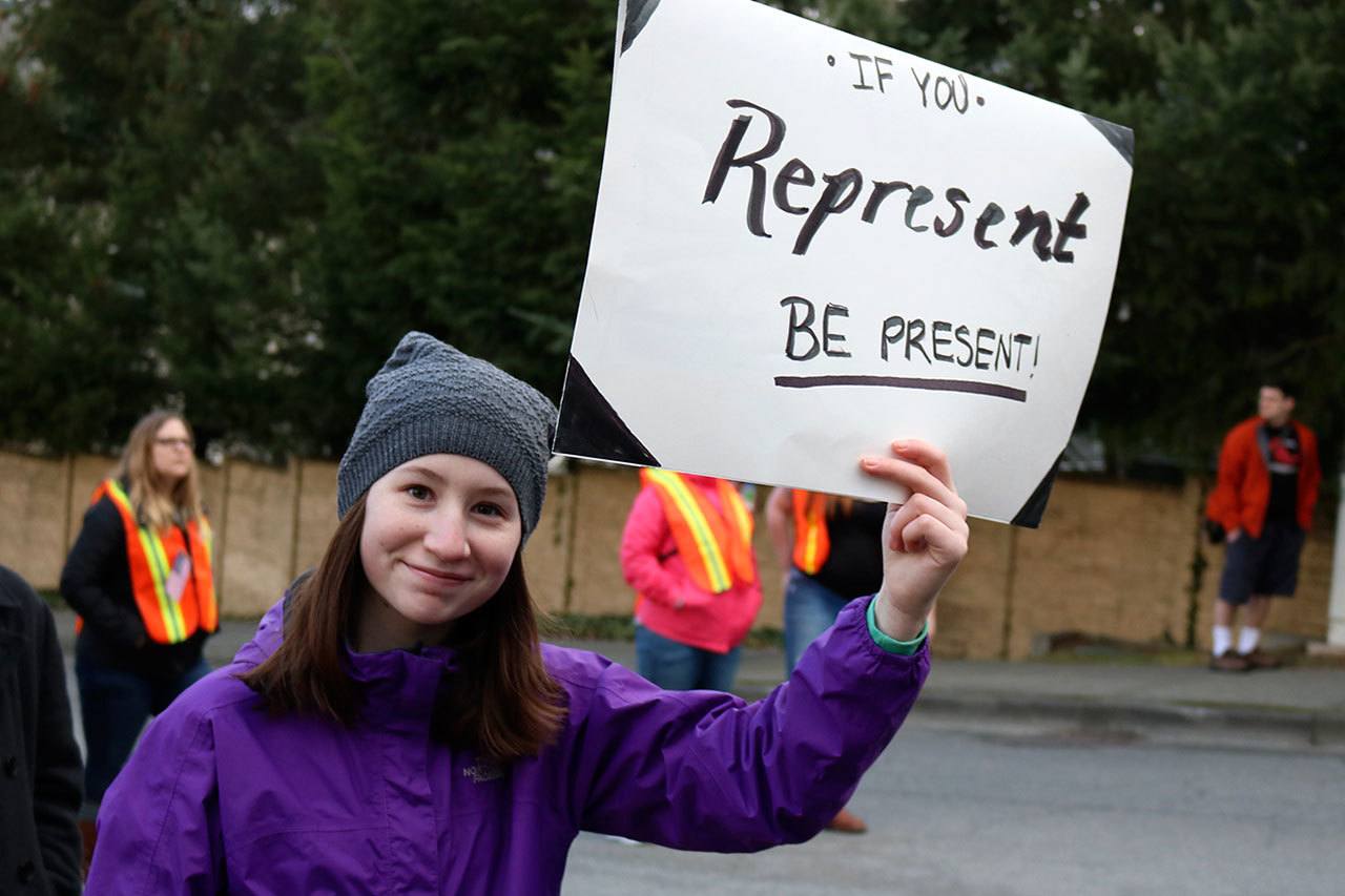 Madeline Hanify, 14, of North Bend, said that she was most concerned about health care in America.