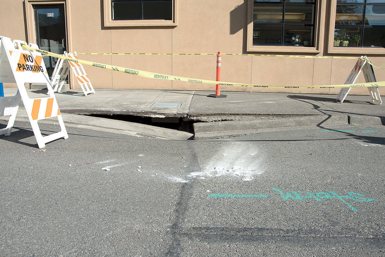 River Street sinkhole repairs in Snoqualmie are nearly complete