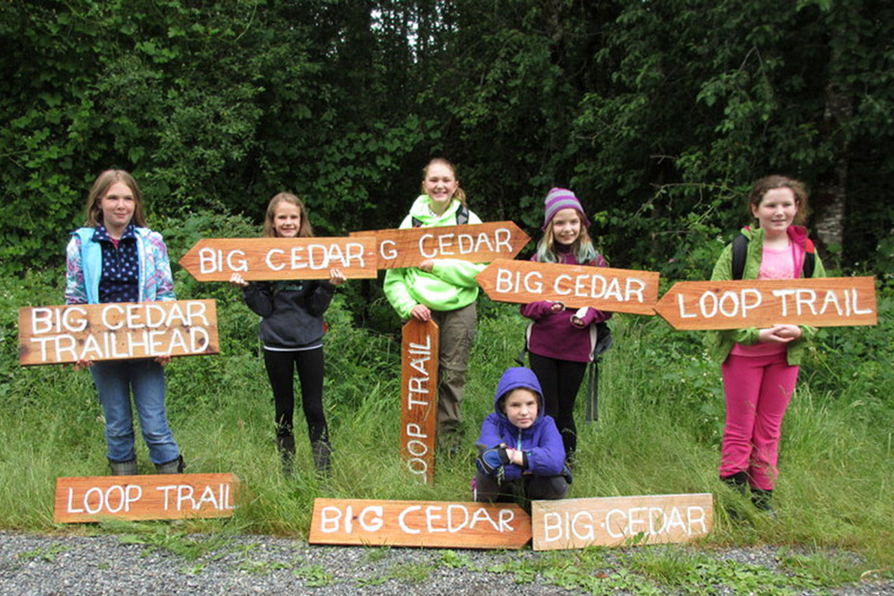 Junior Girl Scouts earn Bronze Award with Big Cedar Trail improvements